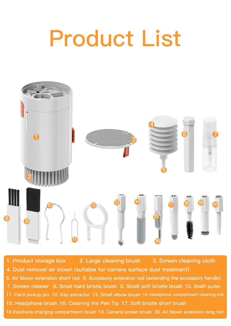 🧼 Kit de Limpieza Electrónica 20 en 1