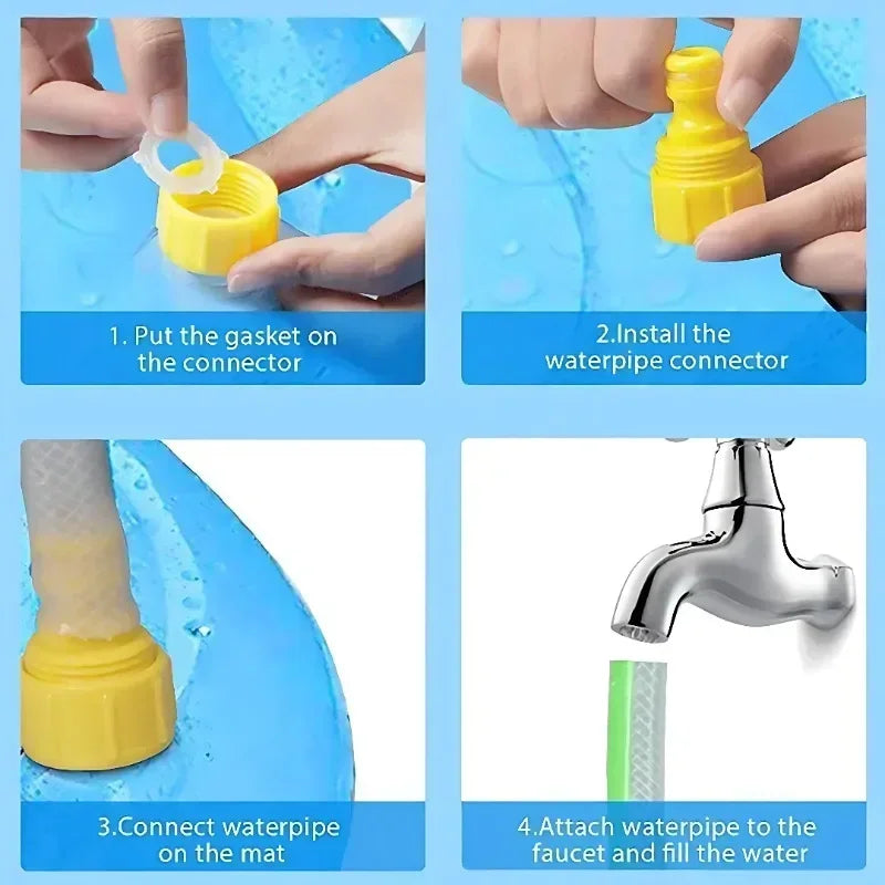 🌊Piscina con Aspersores de Agua