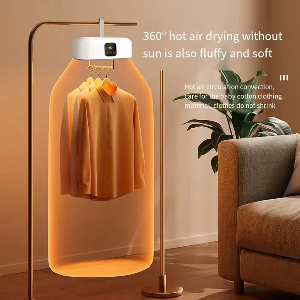 🌬️ Secadora de Ropa Eléctrica de Viaje: